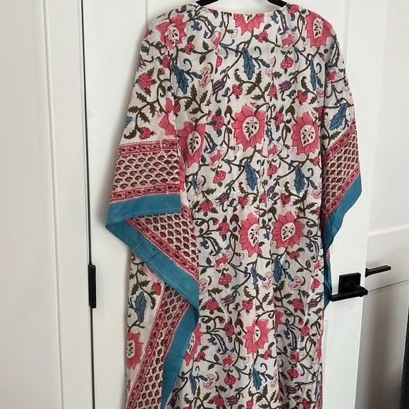 NWT Summer House hand  block print kaftan - Picture 2 of 8
